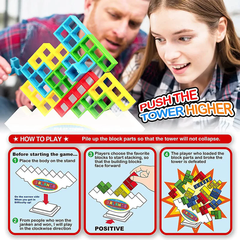 🔥👨‍👩‍👧‍👦Swing Stack Up Kids Balance Toy - Image 12