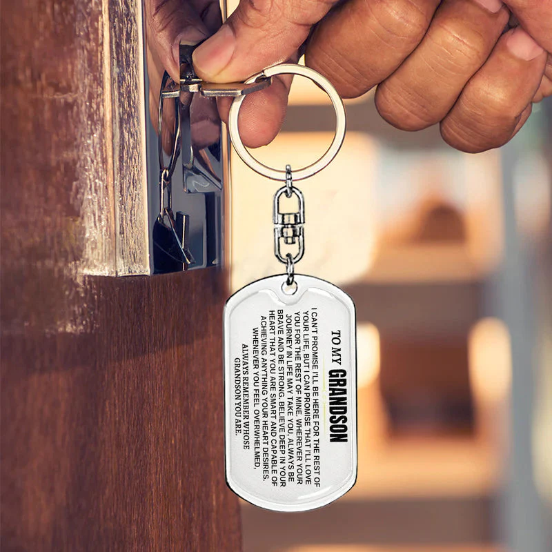 🎁Perfect Christmas Gift to Grandson-Personalized Keychain - Image 6