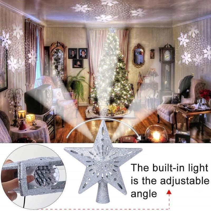 3D Hollow Gold Star Christmas Tree Topper - Image 3