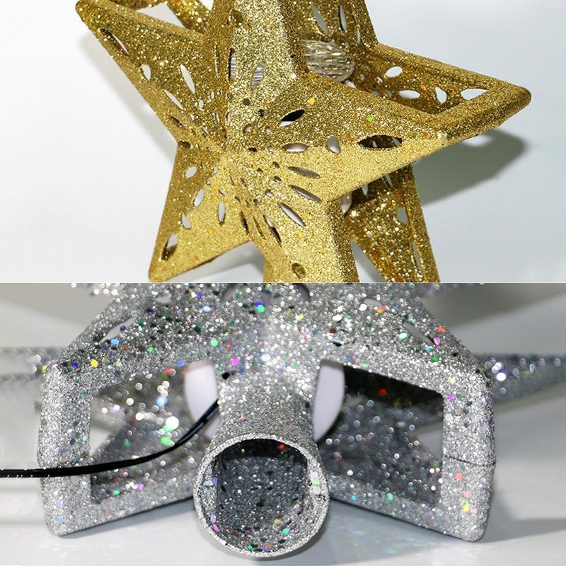 3D Hollow Gold Star Christmas Tree Topper - Image 6