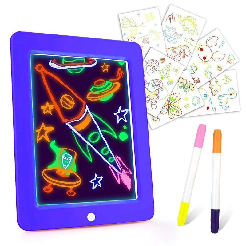 3D LED Luminous Magic Drawing Pad Toys - Image 4