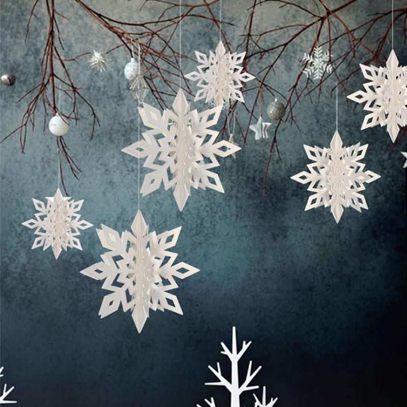 3D Snowflake Decorations (6/12 PCs) - Image 11