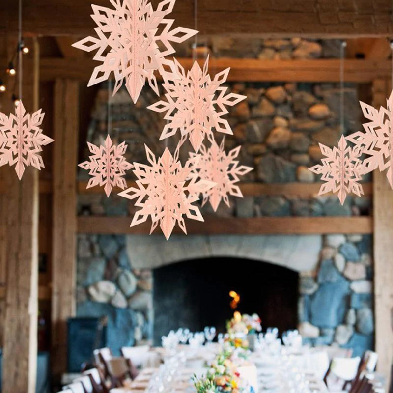 3D Snowflake Decorations (6/12 PCs) - Image 20