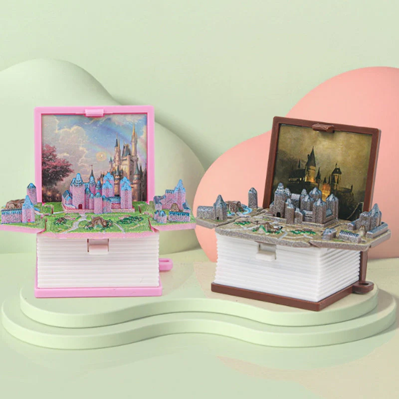 3D Stereoscopic Book Folding Pop-Up Book Keychain - Image 8