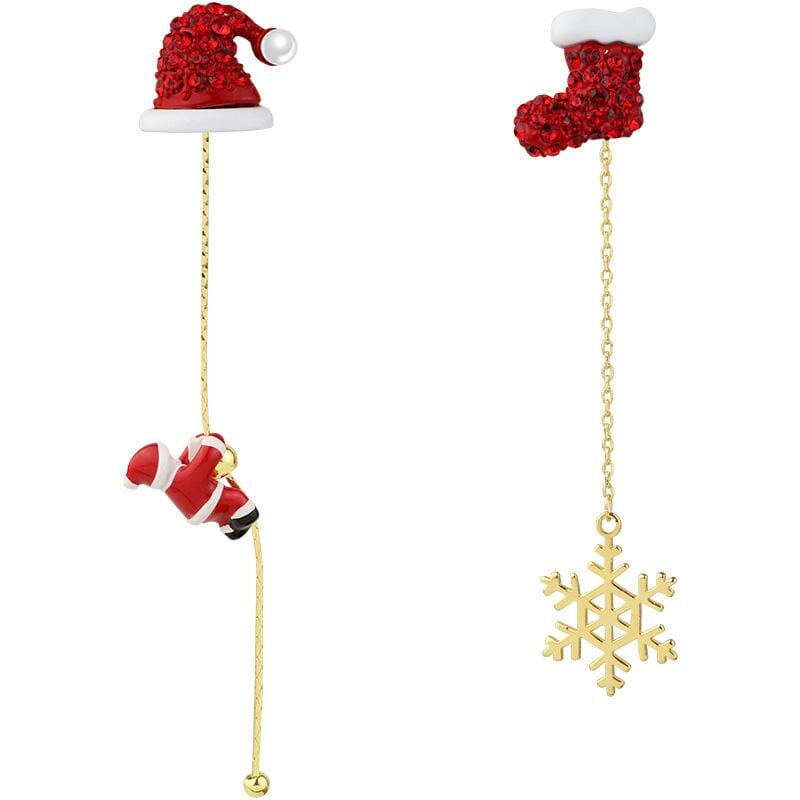 Asymmetric Santa Earrings - Image 9