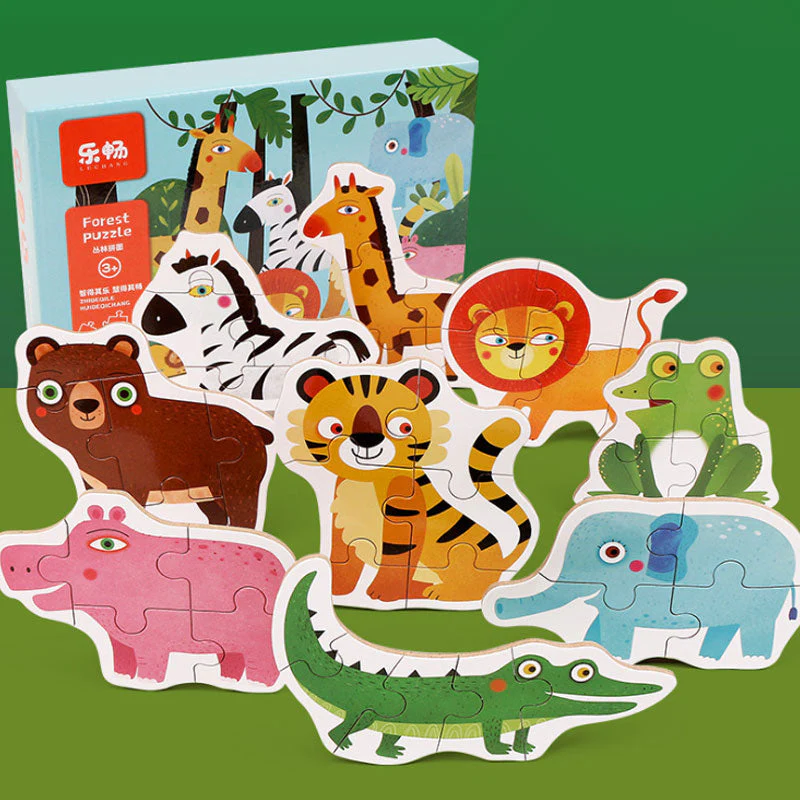 Children Education Wood Puzzle Set - Image 22