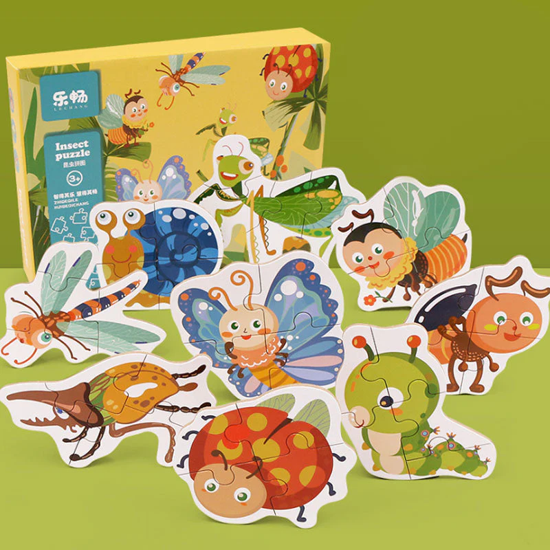 Children Education Wood Puzzle Set - Image 4