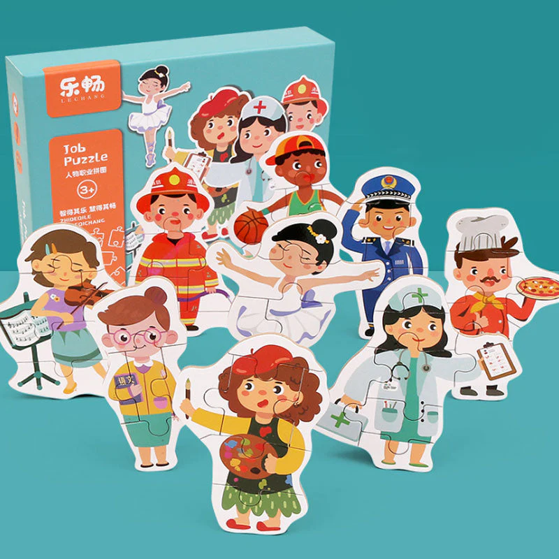 Children Education Wood Puzzle Set - Image 7