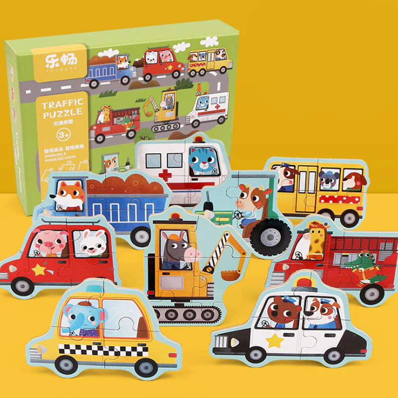 Children Education Wood Puzzle Set - Image 9