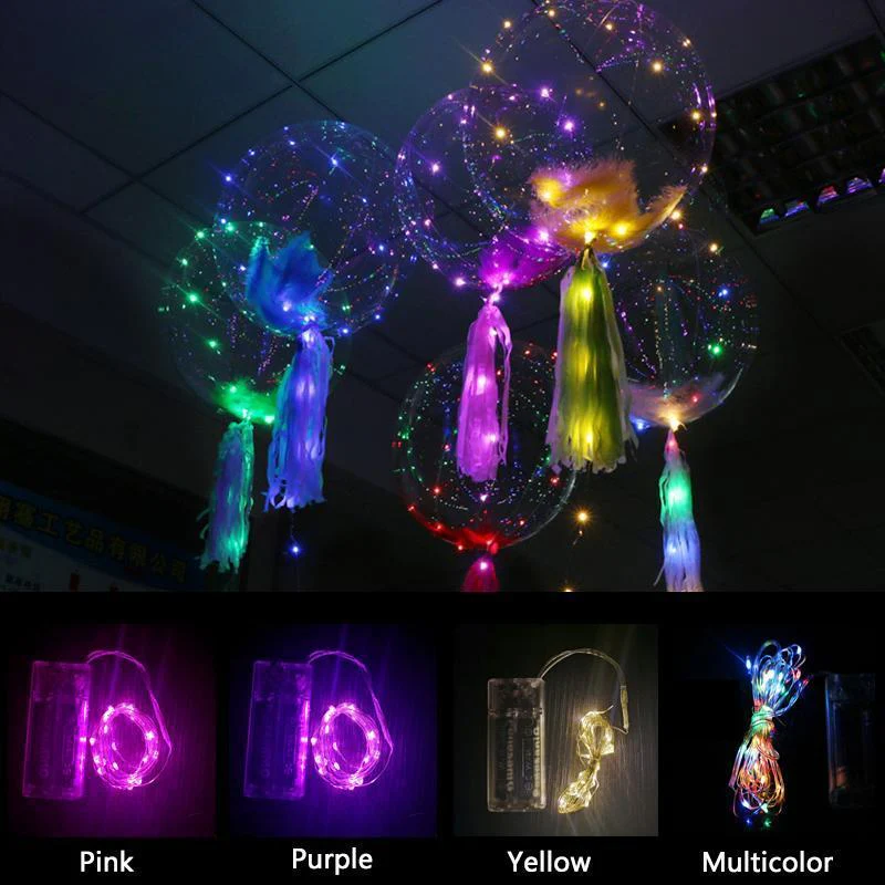 Christmas Party Balloons with LED String Light - Image 4