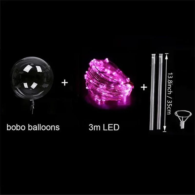 Christmas Party Balloons with LED String Light - Image 7