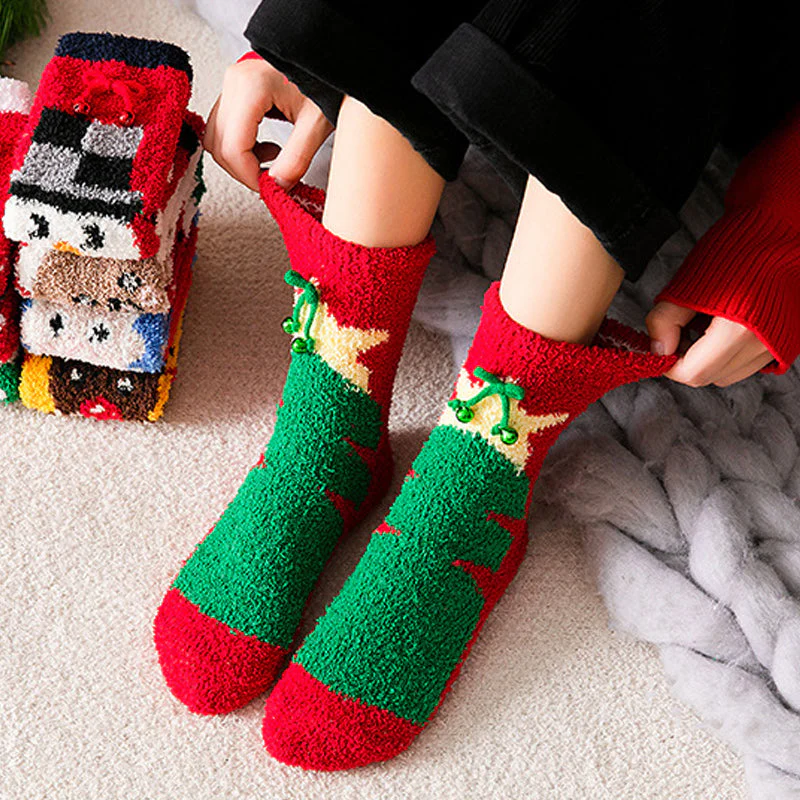 Coral Fleece Christmas Stocking Gift Box - Image 3
