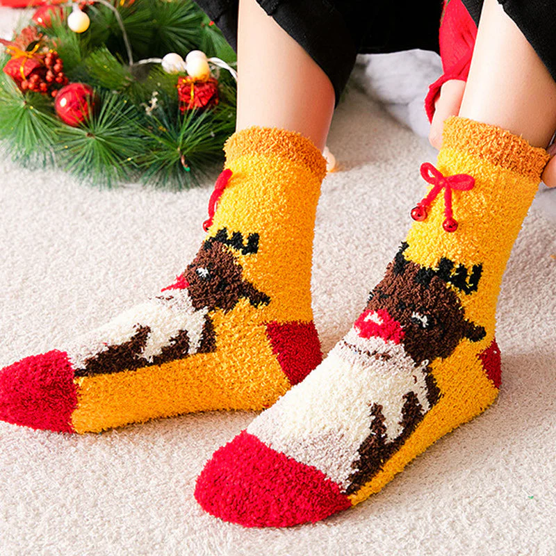 Coral Fleece Christmas Stocking Gift Box - Image 4