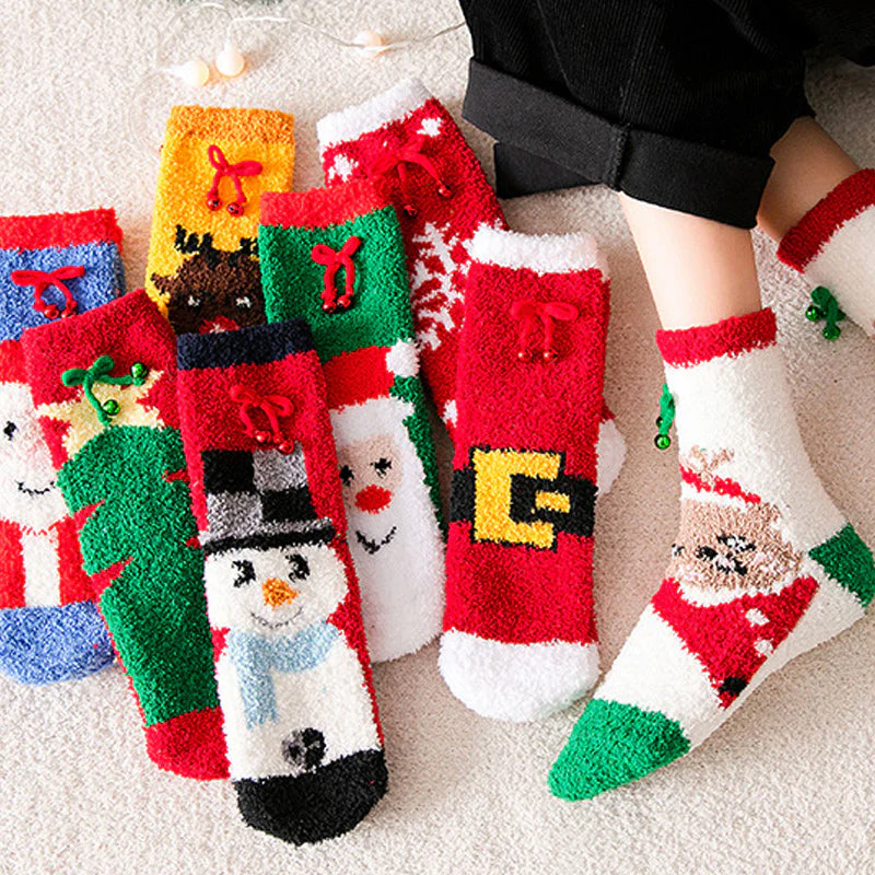 Coral Fleece Christmas Stocking Gift Box - Image 7