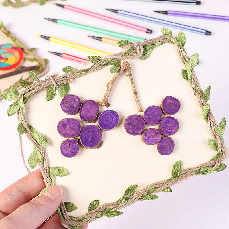 Creative DIY Log Branch Painting Decoration - Image 15