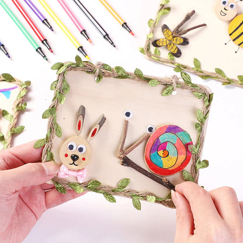 Creative DIY Log Branch Painting Decoration - Image 16