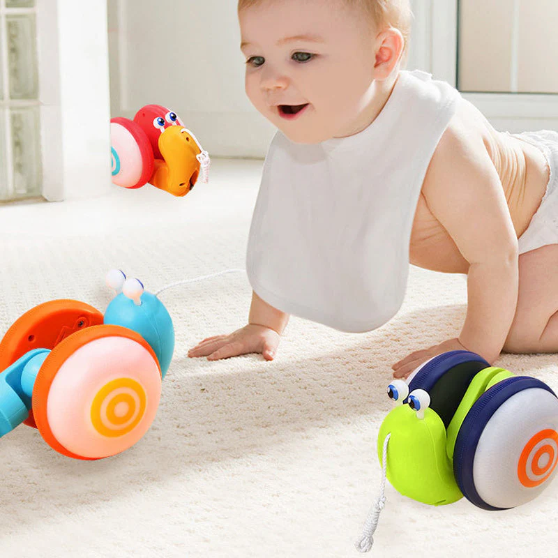 Cute Push Pull String Snail Toy For Toddler Kids Boys Girls - Image 8