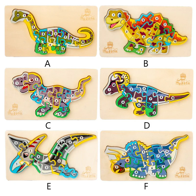 Dinosaur 3D Wooden Jigsaw - Image 3