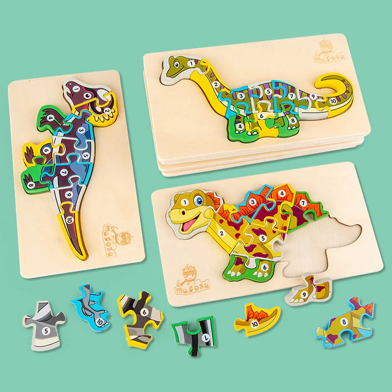 Dinosaur 3D Wooden Jigsaw - Image 7