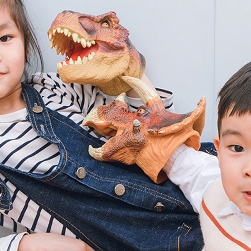 Dinosaur Hand Puppet Gloves - Image 4