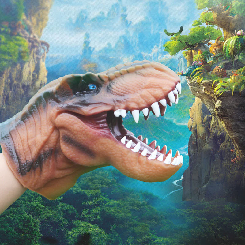 Dinosaur Hand Puppet Gloves - Image 7