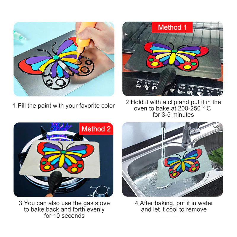DIY Drawing Toys Cartoon Glue Tempera Painting - Image 4