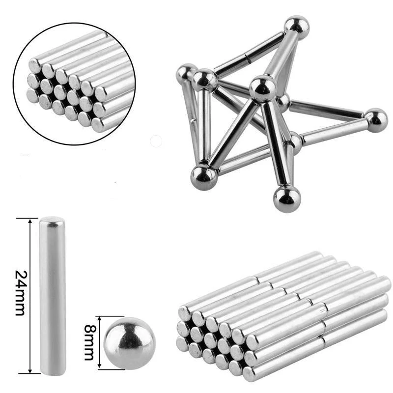 DIY Magnetic Balls and Rod Set - Image 7