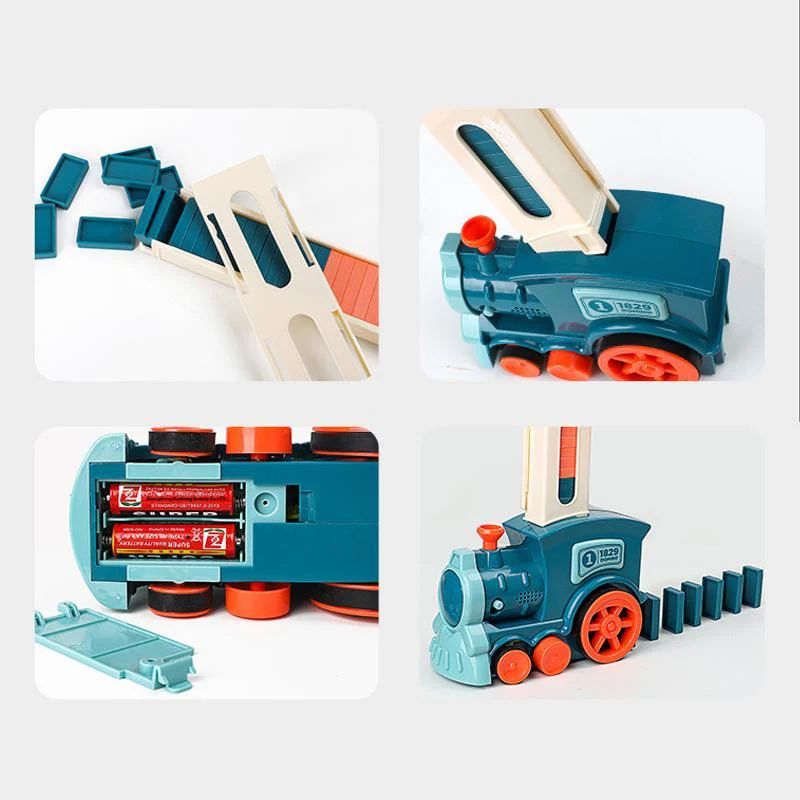 Domino Train Blocks Set Building and Stacking Toy - Image 10