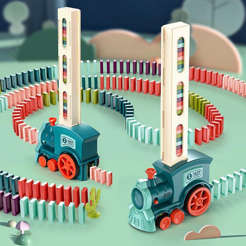 Domino Train Blocks Set Building and Stacking Toy - Image 12