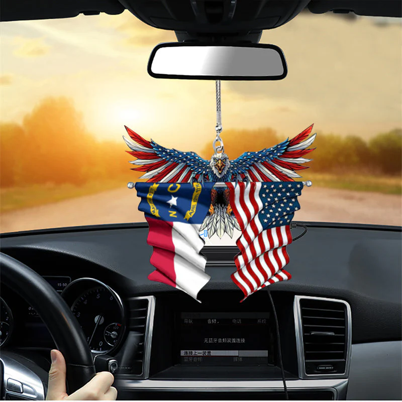 Eagle Flag Hanging Ornament for Car - Image 7