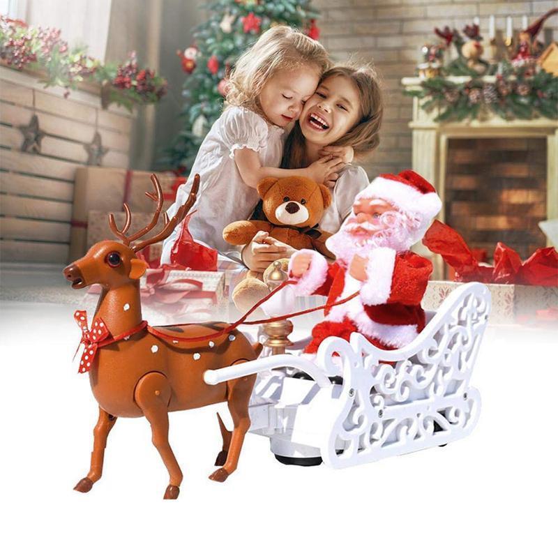 Electric Santa Claus Toys Music Deer - Image 3