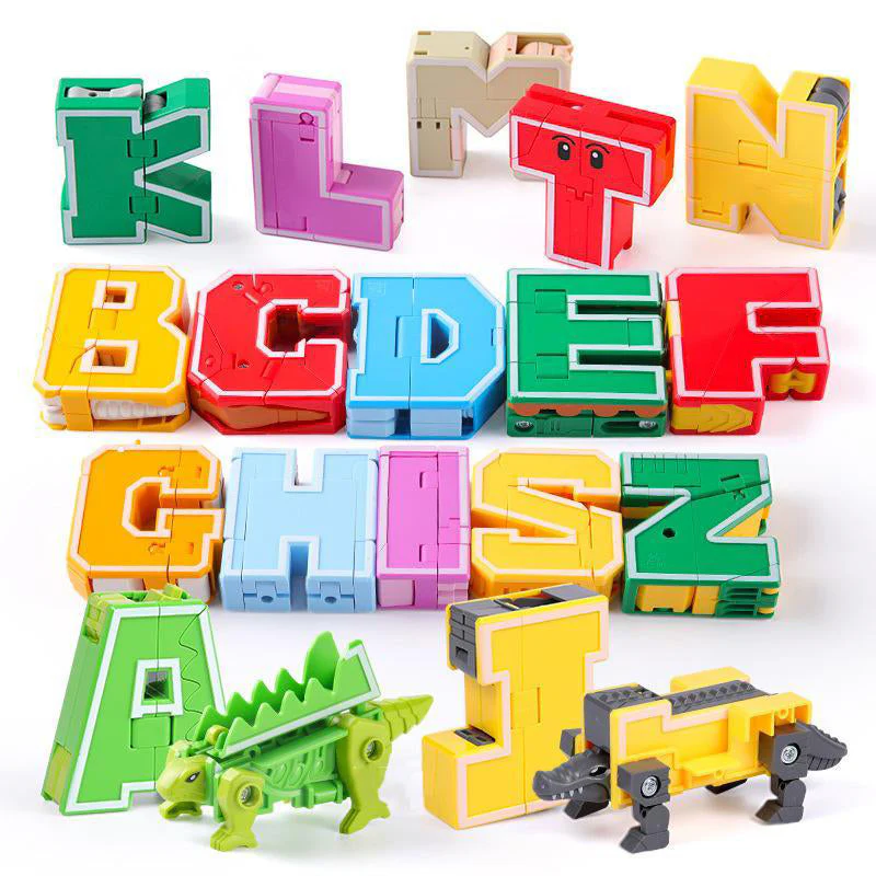 English Letters Deformed Dinosaur Toys - Image 2