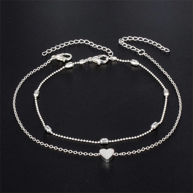 Fashion Heart Anklets for Women - Image 5