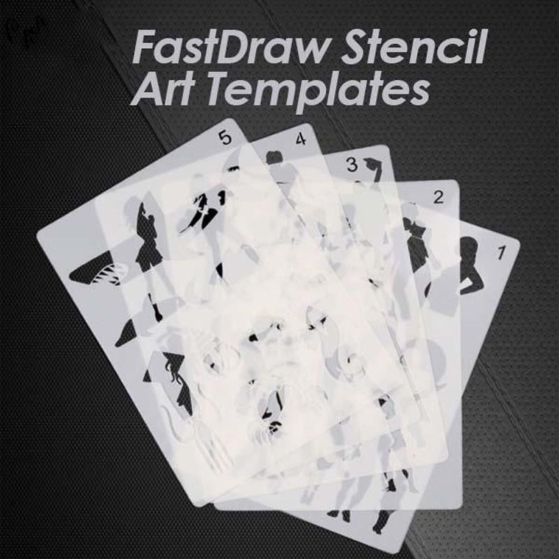 Fast Draw Stencil Art Templates( 12 Sheets/Set ) - Image 11