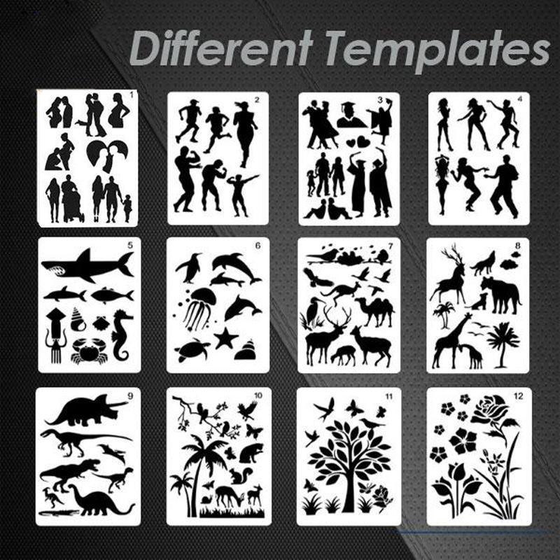 Fast Draw Stencil Art Templates( 12 Sheets/Set ) - Image 19
