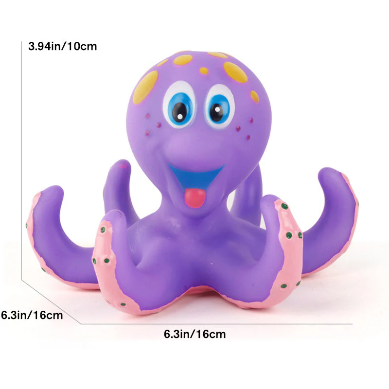 Floating Purple Octopus with 3 Hoopla Rings - Image 5