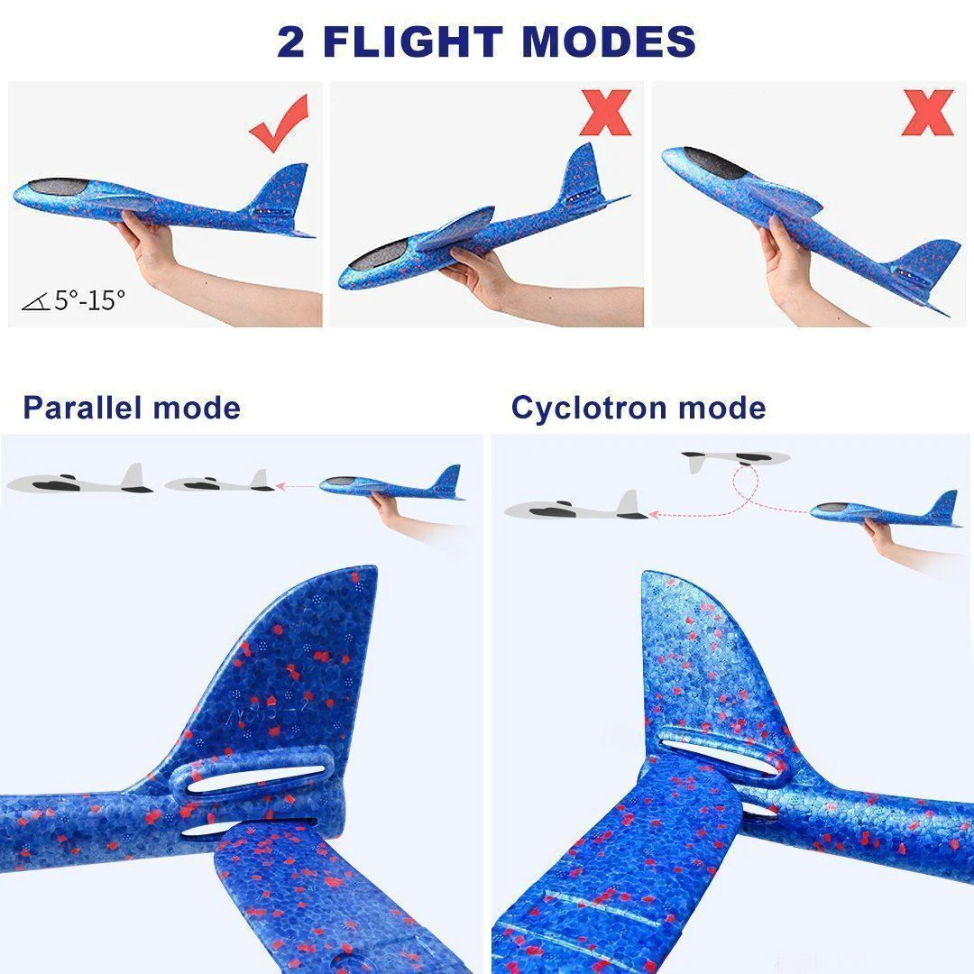 Foam Plastic Flying Glider Airplane(2PCS) - Image 7