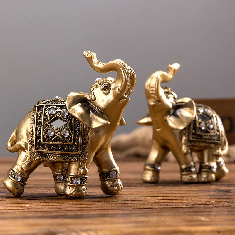 Golden Elephant Statue - Image 8