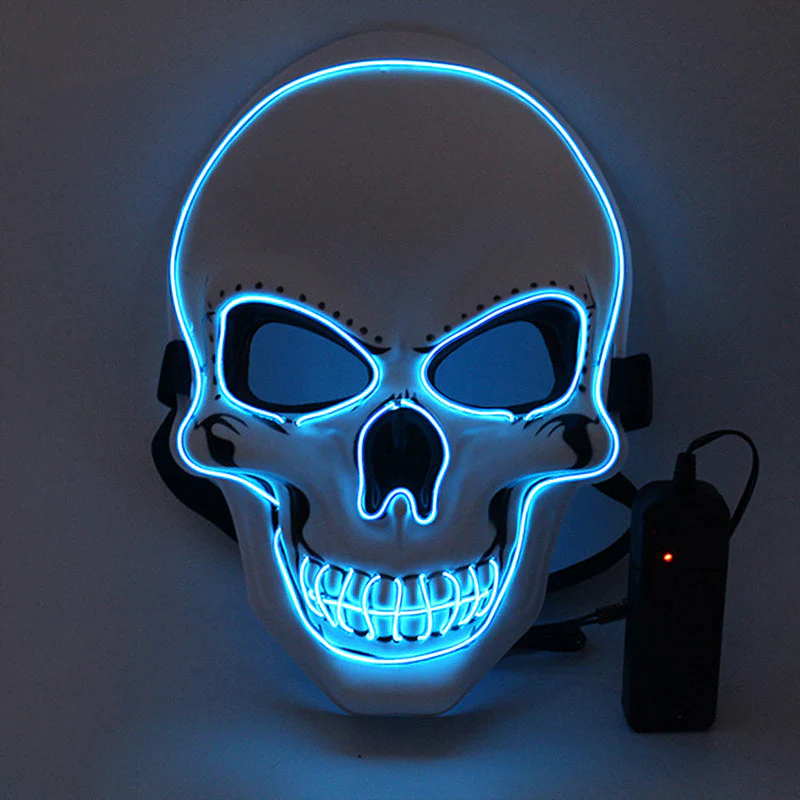Halloween Mask LED Light Up Scary Skull Mask - Image 10