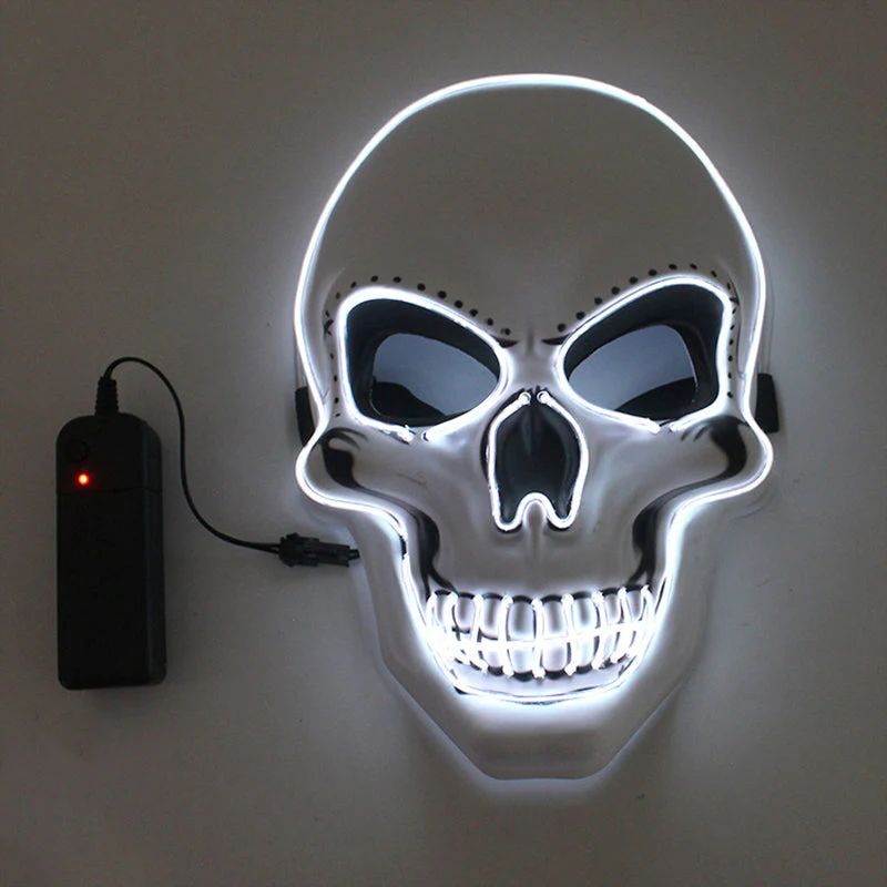 Halloween Mask LED Light Up Scary Skull Mask - Image 15