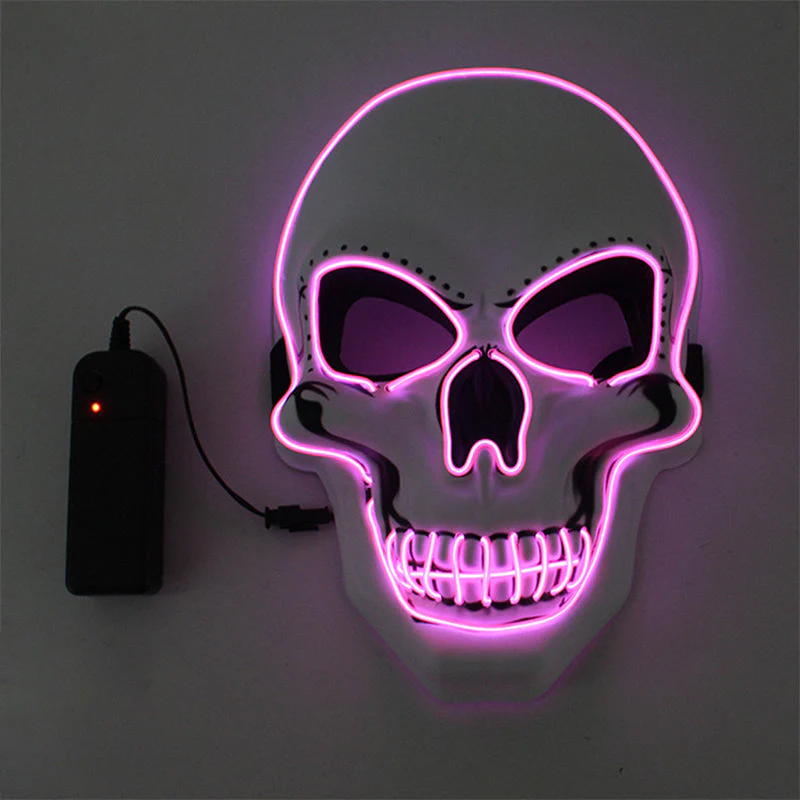 Halloween Mask LED Light Up Scary Skull Mask - Image 23