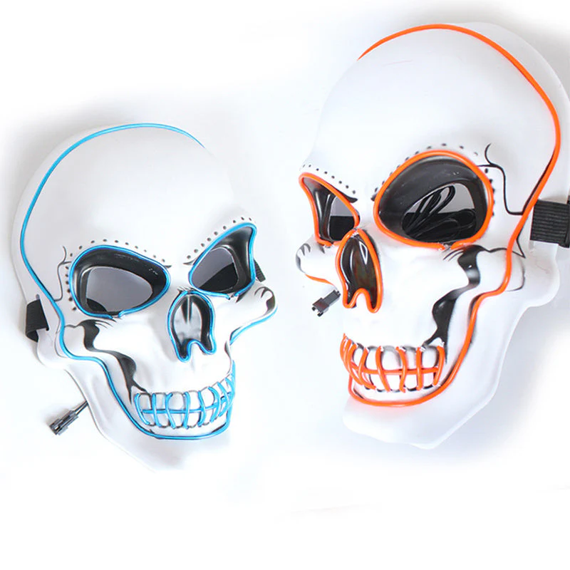 Halloween Mask LED Light Up Scary Skull Mask - Image 6