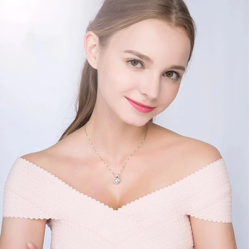 Heart necklace Set with rose - Image 10