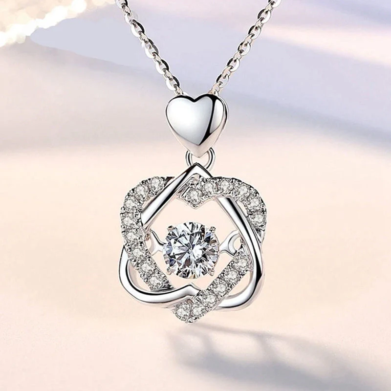 Heart necklace Set with rose - Image 7