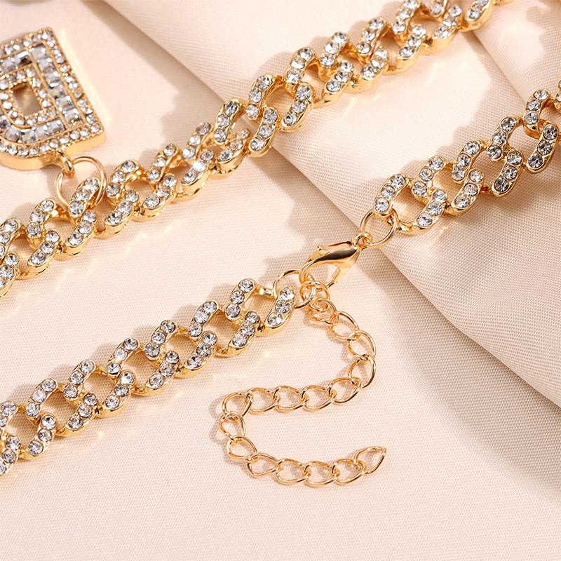 Hip Hop Initial Letters Pendant Anklets