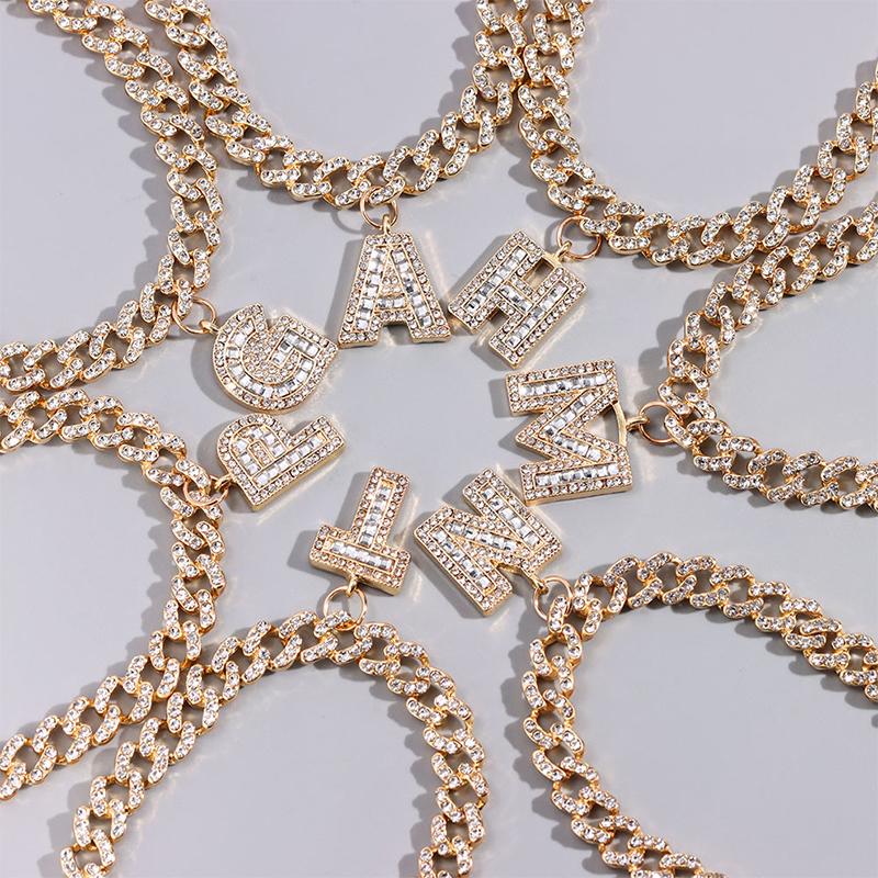 Hip Hop Initial Letters Pendant Anklets - Image 6