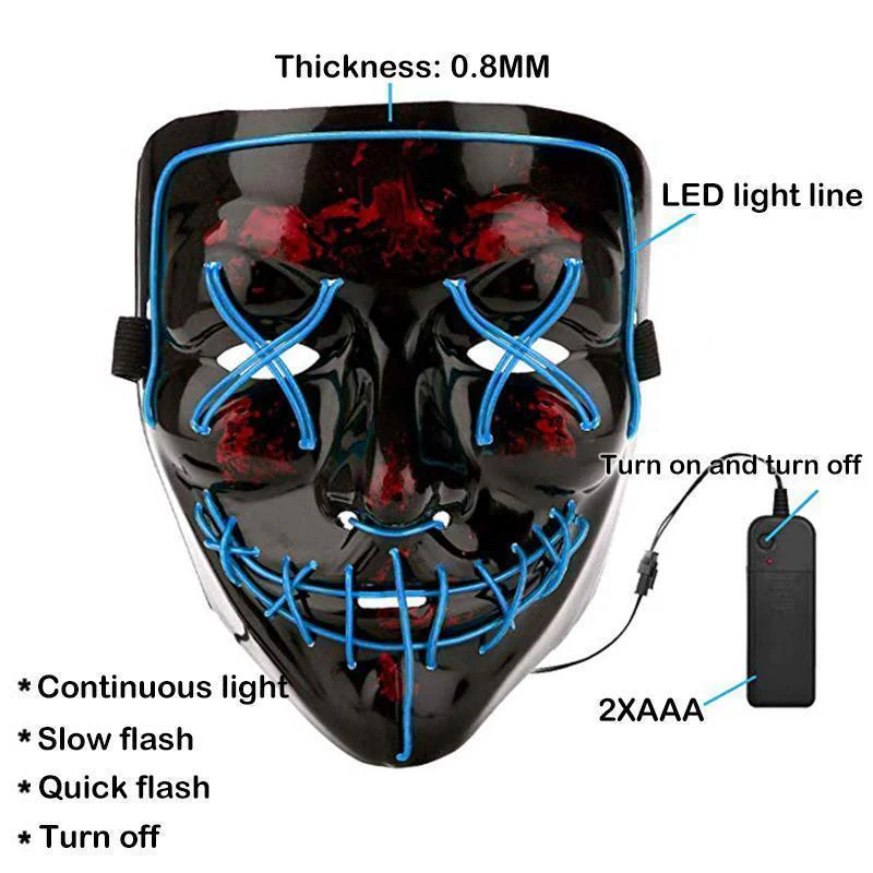 【LIMITED OFFER:50% OFF】Halloween - LED luminous mask - Image 6