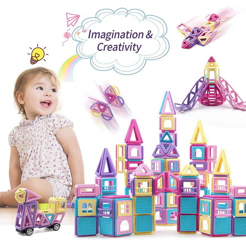Magnetic Macaron Color Construction Set - Image 2