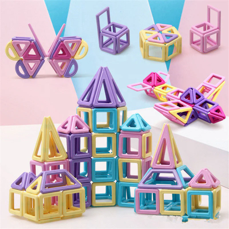 Magnetic Macaron Color Construction Set - Image 9