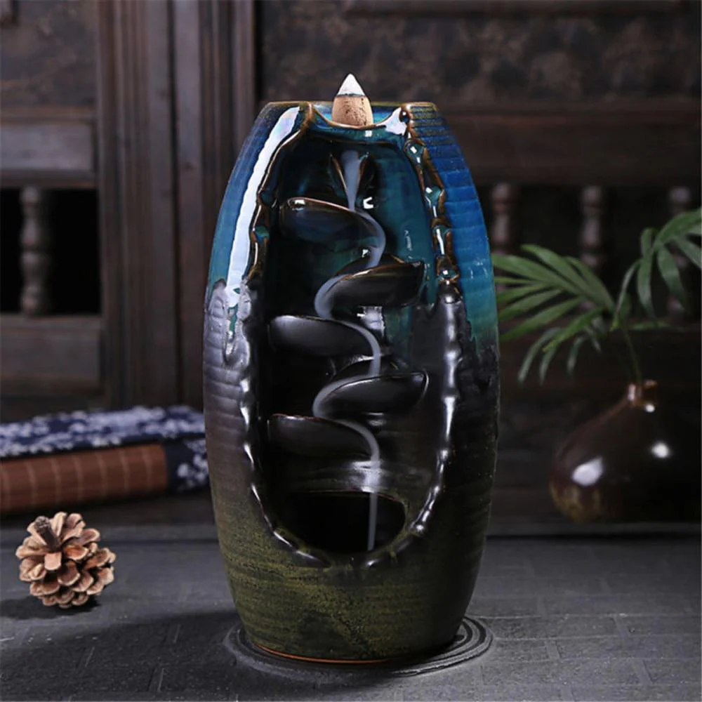 Mountain River Waterfall Back-flow Incense Holder - Image 5